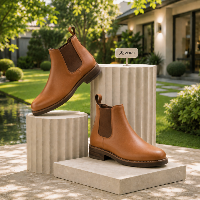 Brown Chelsea Boots With Comfort & Style